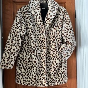 Stylish Leopard Print Soft Jacket